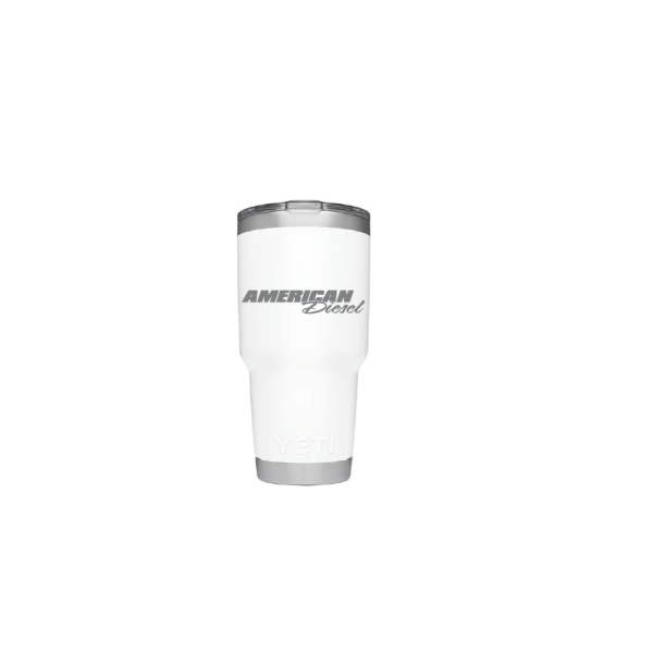 30 OZ MATTE WHITE YETI TUMBLER